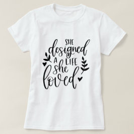 Camiseta Inspirada Ela Desenhou Uma Vida Que Amava Botânica