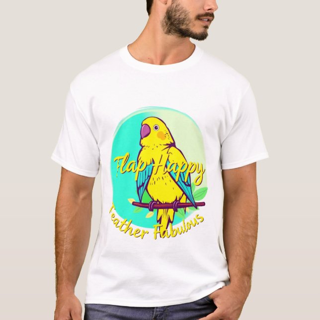 Camiseta inspirada em pássaros para a natureza e A (Frente)