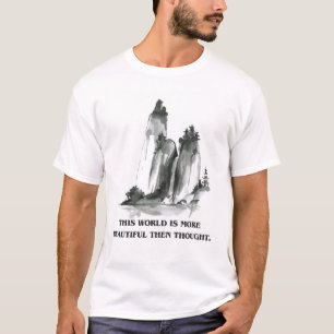 Camiseta Inspirada na Arte Zen e na Natureza
