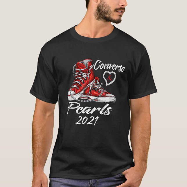Camiseta Inspirado em Converse e Pearls VP 2021 dos EUA (Frente)