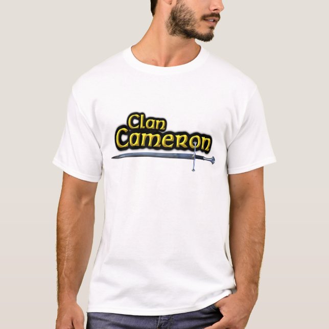 Camiseta Inspirado no clã Cameron Escocês (Frente)
