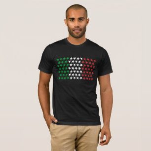 Camiseta Inspirado pela bandeira italiana. Edição das