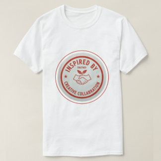Camiseta Inspirado pela colaboração criativa