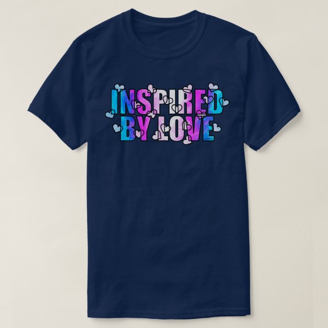 Camiseta Inspirado pelo amor (Frente do Design)