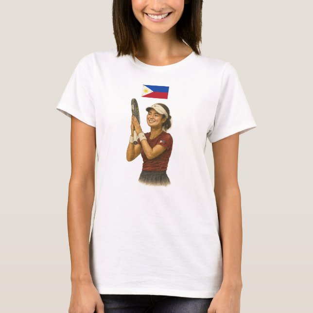 Camiseta Inspirado pelo Tênis Filipino Superstar Alex Eala (Frente)