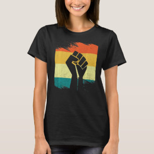 Camiseta Inspirador Líderes Pretos, Punho de Energia Preto