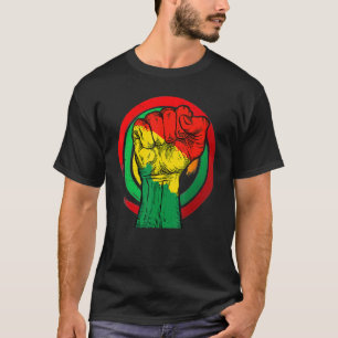 Camiseta Inspirador Líderes Pretos, Punho de Energia Preto