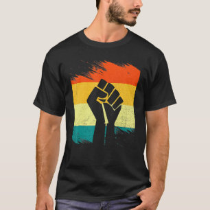 Camiseta Inspirador Líderes Pretos, Punho de Energia Preto