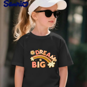 Camiseta Inspiradora Arco-Íris Floral Boho Sonhe G