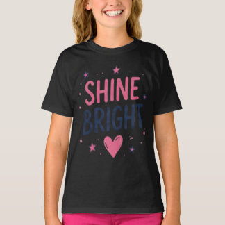 Camiseta Inspiradora 'Brilhe Intensamente' para Me