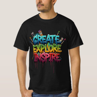 Camiseta Inspiradora Explorador Criativo
