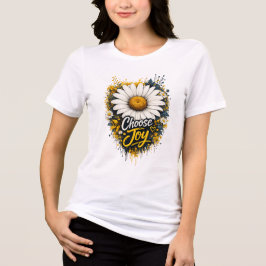 Camiseta Inspiradora Flor de Margarida Escolha a A