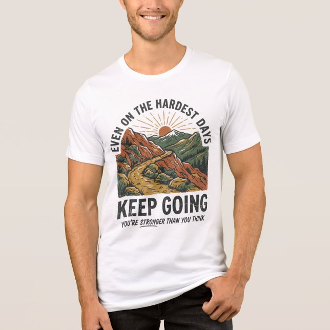 Camiseta Inspiradora Keep Going  (Frente)