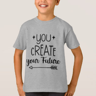 Camiseta Inspiradora para Meninos - Você Cria