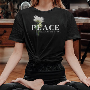Camiseta Inspiradora Paz É Um Trabalho Interno