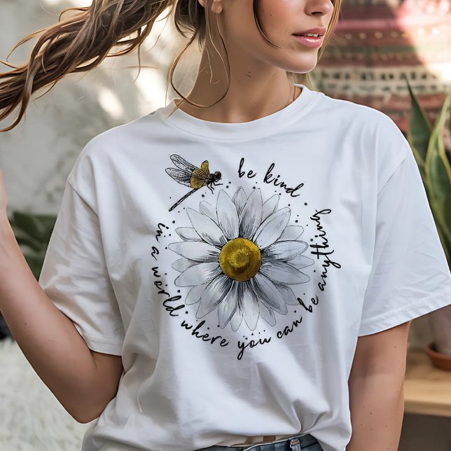Camiseta Inspiradora Seja Gentil (Criador carregado)