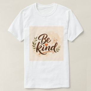 Camiseta Inspiradora Seja Gentil Tipografia Mini