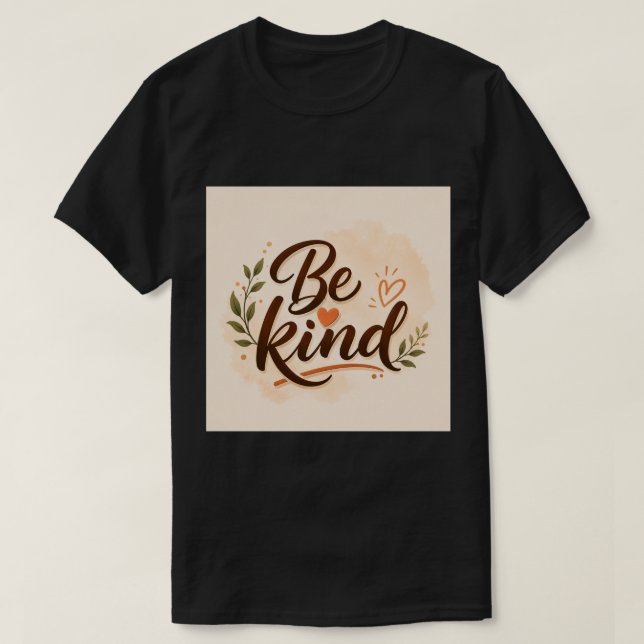 Camiseta Inspiradora Seja Gentil | Tipografia Mini (Frente do Design)