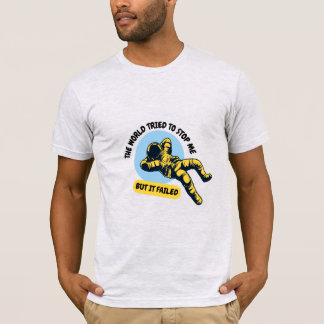 Camiseta inspiradora unissex de astronauta "O Mund