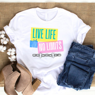 Camiseta Inspiradora Vida Sem Limites