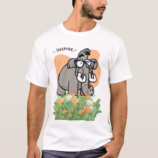 Camiseta inspirar elefante (Frente)