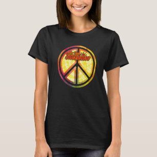 Camiseta Inspiration Be The Sunshine Tie Dye Graphic Peac
