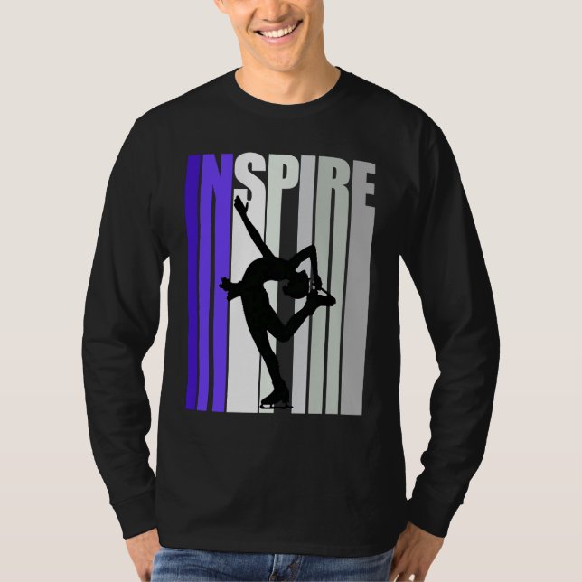 Camiseta Inspirational Motivational Ice Skating Instructor  (Frente)