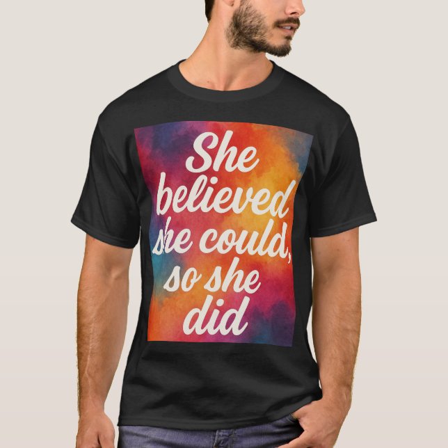 Camiseta Inspirational quote design for women  (Frente)