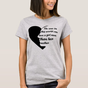 Camiseta Inspirativa de Filha-Mãe