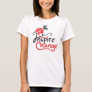 Camiseta Inspire a boneca das senhoras da mudança (cabida)