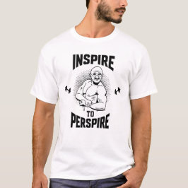 Camiseta inspire a perspire, malhação