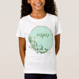 Camiseta Inspire Com Quadro Botânico Floral