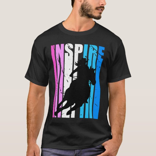 Camiseta Inspire Cowgirl Hat Cow Girls Rodeo Western Theme  (Frente)