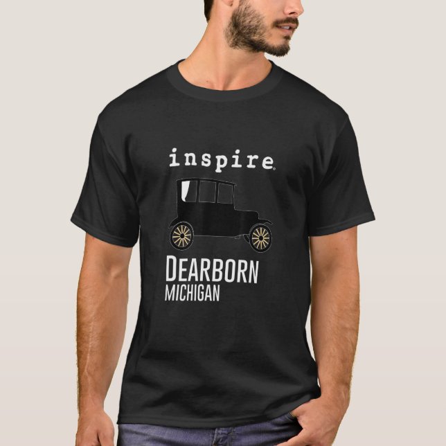 Camiseta inspire Dearborn Michigan City Travel Destination (Frente)