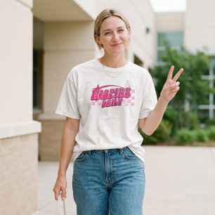 Camiseta Inspire Diariamente Rosa Retro Agradecimento ao Pr