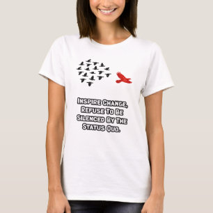Camiseta Inspire Mudança: Voz Contra o Status Quo