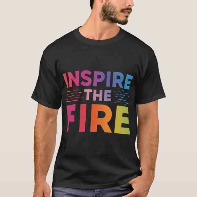 Camiseta Inspire o fogo. (Frente)