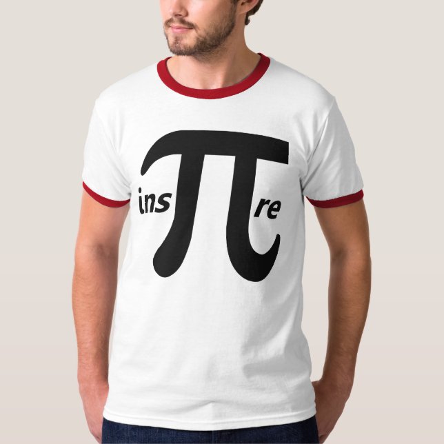 Camiseta Inspire o símbolo inspirado do Pi (Frente)