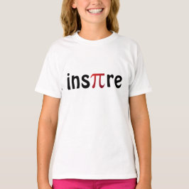 Camiseta Inspire o t-shirt do geek da matemática