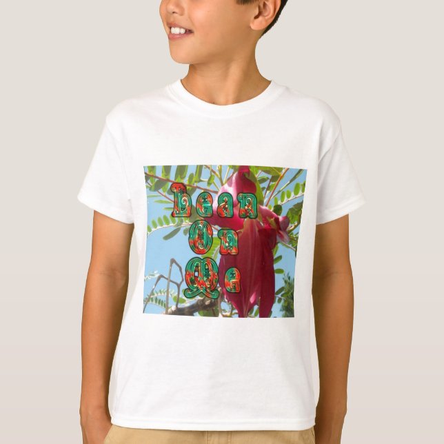 Camiseta Inspiron Lean On Me Floral Skyward Art Impressão (Frente)
