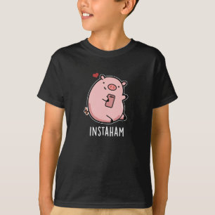 Camiseta Instaham Funny Social Media Pun Dark BG