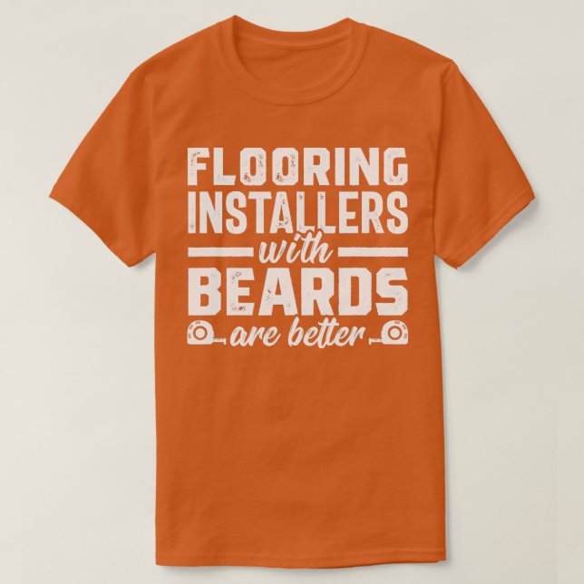 Camiseta Instalação de Carpete do Instalador de Pavimento d (Frente do Design)