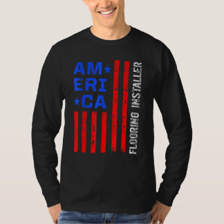 Camiseta Instalação de Pavimento do Contratante do Instalad