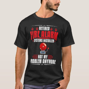 Camiseta Instalação do alarme de incêndio Instalação do téc