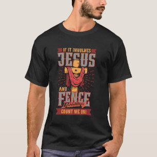 Camiseta Instalador de Cercas Jesus E Instalação de Cercas