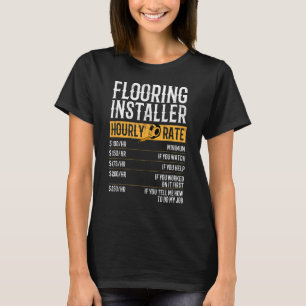 Camiseta Instalador de Pavimentos Taxas Horárias do Instala