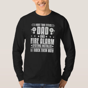 Camiseta Instalador de Sistemas de Alarme de Incêndio Mascu