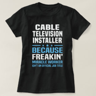 Camiseta Instalador de TV a cabo