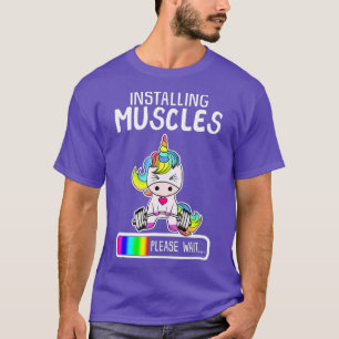 Camiseta Instalando Músculos Presente de Arranque de Peso U