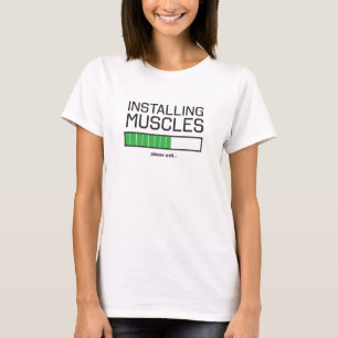 Camiseta Instalando os músculos